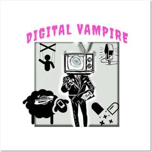 DIGITAL VAMPIRE (LIGHT) Posters and Art